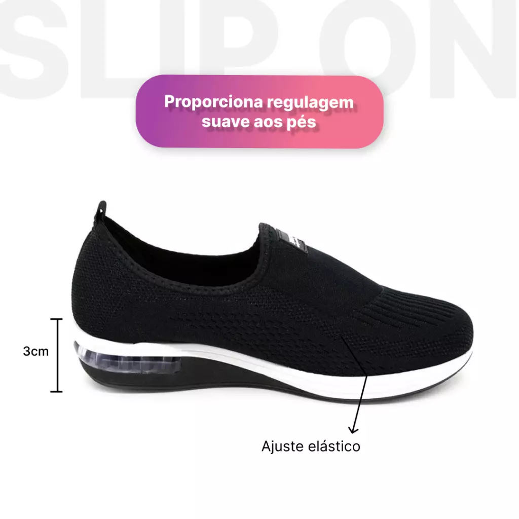 Tenis Feminino Ultraconforto Modare Slip On Academia Caminhada Ortopédico Esporão E Facite Original